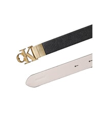 CALVIN KLEIN CK HARDWARE Wendbarer Lederg&uuml;rtel schwarzes / antikes Schlosslicht - G&uuml;rtel - 3