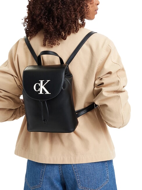 BOLD CK Mini-Rucksack Schwarz/Wei&szlig; - Damentaschen