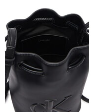 CALVIN KLEIN BOLD CK Mini-Beuteltasche auf Schwarz - Damentaschen - 5