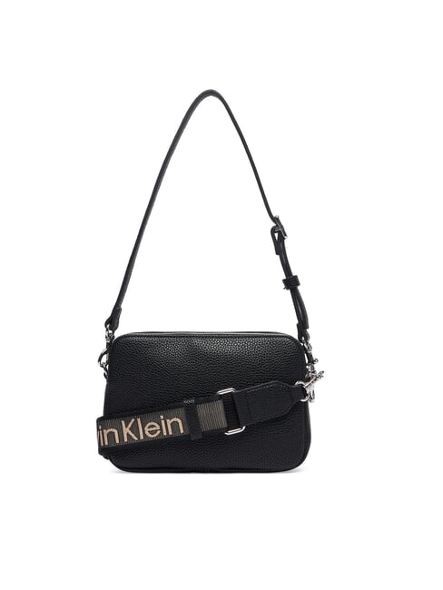 WEBBING Mini-Schultertasche mit Schultergurt auf Schwarz - Damentaschen