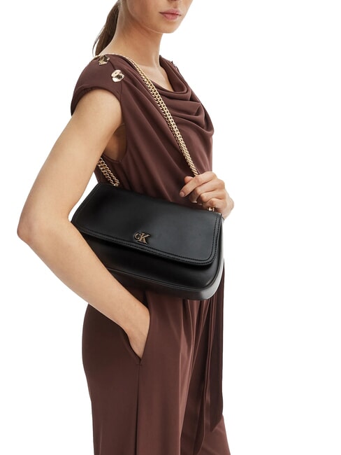 CK CONVERTIBLE Schultertasche / Umh&auml;ngetasche auf Schwarz - Damentaschen