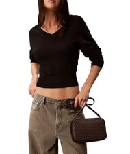 CALVIN KLEIN COATED EMBLEM Mini-Schultertasche lecker/Eichel-Aop - Damentaschen - 2