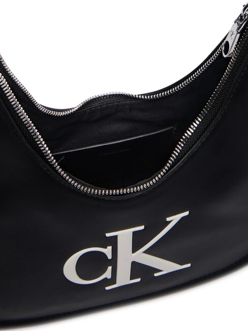 BOLD CK Schultertasche mit Schultergurt Schwarz/Wei&szlig; - Damentaschen