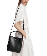 CALVIN KLEIN CK CONVERTIBLE Mini-Beuteltasche mit Schultergurt Schwarz - Damentaschen - 2