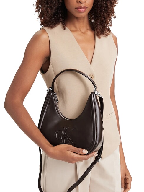 BOLD CK Schultertasche mit Schultergurt k&ouml;stliches/antikes Silber - Damentaschen