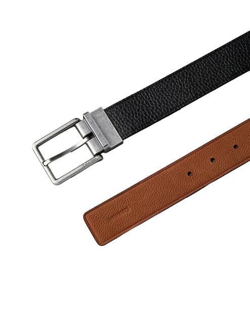 WARMTH BUCKLE Lederg&uuml;rtel schwarz/ck dunkelbraun/antik s - G&uuml;rtel