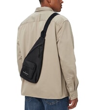CALVIN KLEIN BOLD Tasche aus recyceltem Stoff auf Schwarz - Umh&auml;ngetaschen Herren - 2