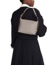 FURLA TONIE  Mini-Umh&auml;ngetasche aus Leder Vanille - Damentaschen - 2