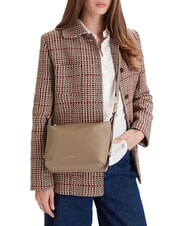 FURLA TONIE  Mini-Umh&auml;ngetasche aus Leder grau - Damentaschen - 2