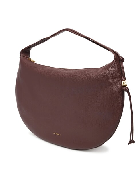 THESS Schultertasche, Leder Beere - Damentaschen