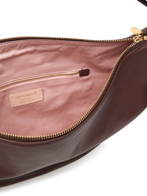 THESS Schultertasche, Leder Beere - Damentaschen
