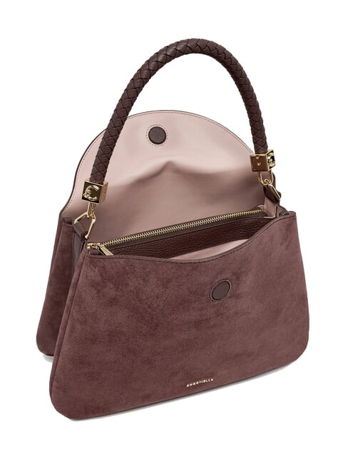 TIGGY SUEDE BIM Schultertasche mit Schultergurt Beere - Damentaschen