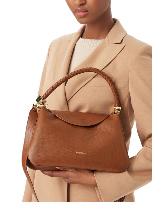 TIGGY Handtasche mit Schulterriemen Cognac - Damentaschen