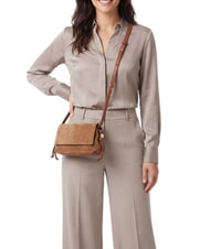 COCCINELLE THESS SUEDE BIM Mini-Schultertasche Cognac - Damentaschen - 2