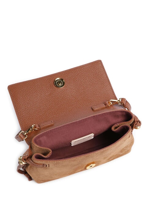 THESS SUEDE BIM Mini-Schultertasche Cognac - Damentaschen