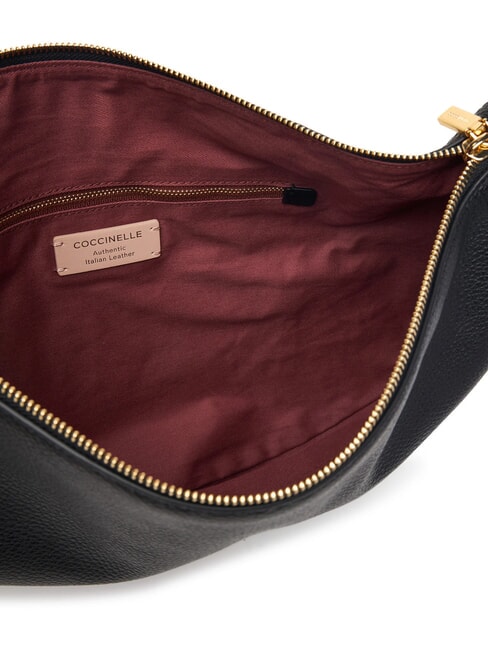 THESS Schultertasche, Leder Schwarz - Damentaschen
