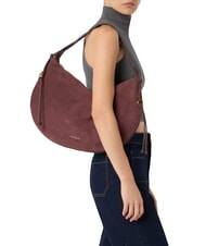 COCCINELLE THESS SUEDE BIM Maxi-Schultertasche aus Leder Beere - Damentaschen - 2