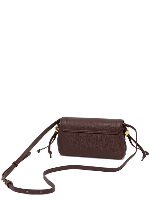 THESS Mini-Schultertasche aus Leder Beere - Damentaschen