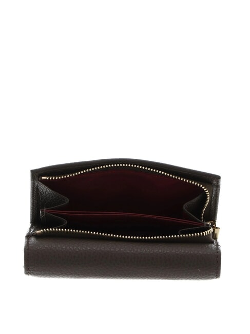 METALLIC SOFT Bifold-Brieftasche aus geh&auml;mmertem Leder Dreck - Brieftaschen Damen