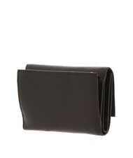 COCCINELLE METALLIC SOFT Bifold-Brieftasche aus geh&auml;mmertem Leder Dreck - Brieftaschen Damen - 4
