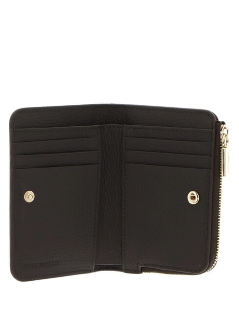 METALLIC SOFT Kleine Geldb&ouml;rse aus Leder Dreck - Brieftaschen Damen