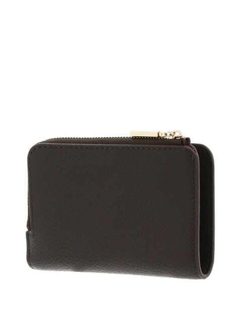 METALLIC SOFT Kleine Geldb&ouml;rse aus Leder Dreck - Brieftaschen Damen