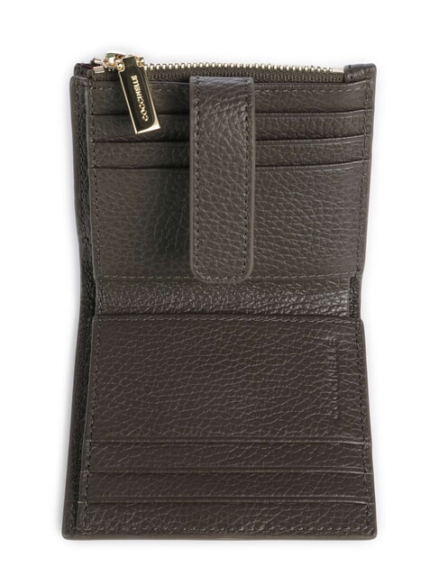 METALLIC SOFT Mini-Geldb&ouml;rse aus Leder Dreck - Brieftaschen Damen