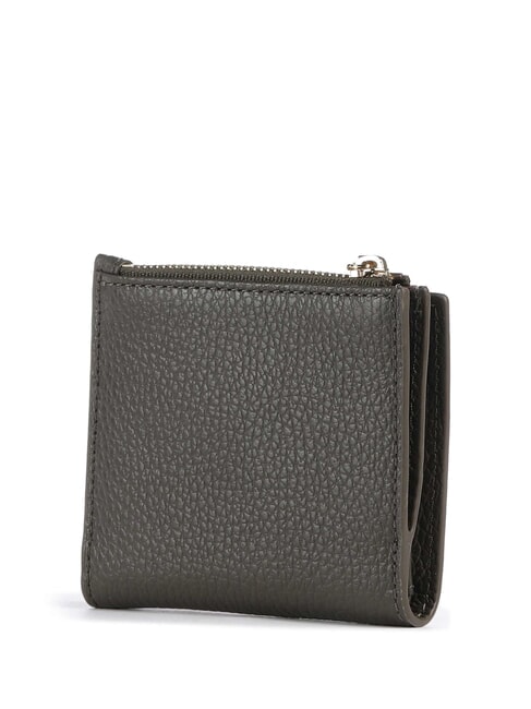 METALLIC SOFT Mini-Geldb&ouml;rse aus Leder Dreck - Brieftaschen Damen