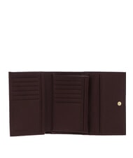 COCCINELLE METALLIC SOFT Bifold-Brieftasche aus geh&auml;mmertem Leder Beere - Brieftaschen Damen - 2