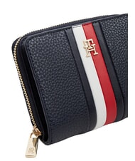 TOMMY HILFIGER TH ICON Mittelgro&szlig;e Geldb&ouml;rse, genarbt Raum blau - Brieftaschen Damen - 4