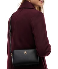 TOMMY HILFIGER TH JOY Mini-Tasche mit Schulterriemen und Logo Schwarz - Damentaschen - 2