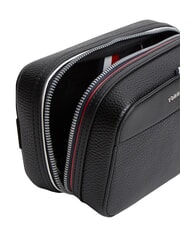 TOMMY HILFIGER TH CENTRAL Ger&auml;ndelte Kosmetiktasche mit Logo Schwarz - Beauty-Case - 3