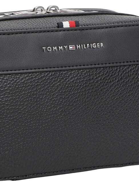 TH CENTRAL Ger&auml;ndelte Kosmetiktasche mit Logo Schwarz - Beauty-Case