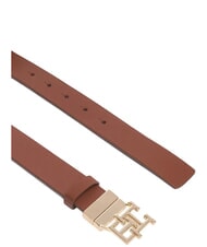 TOMMY HILFIGER TH LOGO Wendbarer Lederg&uuml;rtel mit Monogramm schwarzer Mono/Wintercognac - G&uuml;rtel - 2