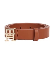 TOMMY HILFIGER TH LOGO Lederg&uuml;rtel Wintercognac - G&uuml;rtel - 6