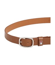 TOMMY HILFIGER TOMMY JEANS OVAL  Verk&uuml;rzbarer Lederg&uuml;rtel Cognac - G&uuml;rtel - 3