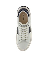 GUESS ELBA Turnschuhe Wei&szlig;, Marineblau - Herrenschuhe - 4