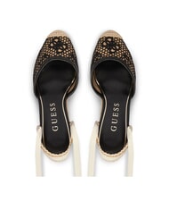 GUESS CHEYIN Espadrille-Sandalen mit 10 cm Absatz schwarz nat&uuml;rlich - Damenschuhe - 4