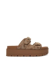 GUESS FAXON2 6,5 cm Keilsandalen Beige / Braun - Damenschuhe - 2