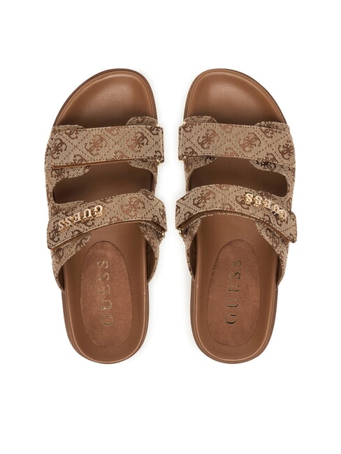 FAXON2 6,5 cm Keilsandalen Beige / Braun - Damenschuhe