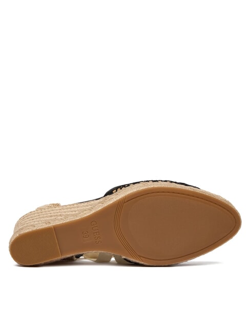 CHEYIN Espadrille-Sandalen mit 10 cm Absatz schwarz nat&uuml;rlich - Damenschuhe