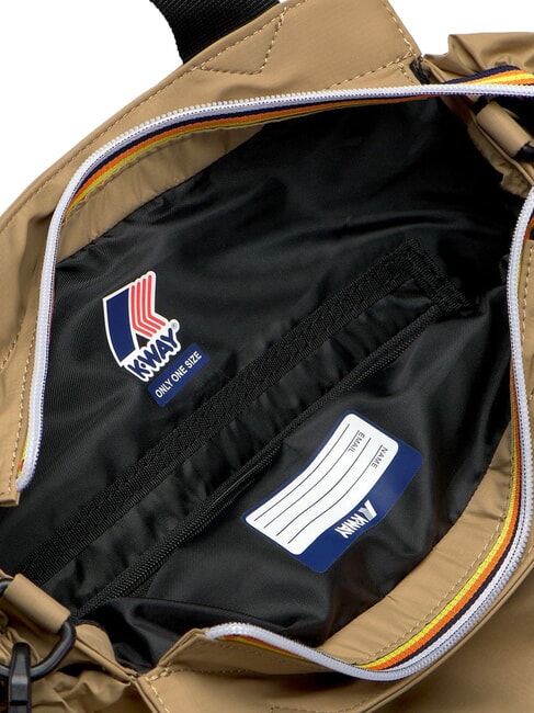 AISY Schultertasche mit Schultergurt beige khaki - Damentaschen