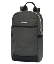 KWAY MID LAON Wasserabweisender Nylon-Rucksack gr&uuml;n schw&auml;rzlich - Rucks&auml;cke f&uuml;r Schule &amp; Freizeit - 3
