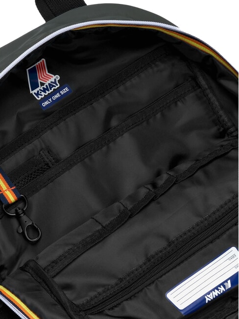 MID LAON Wasserabweisender Nylon-Rucksack gr&uuml;n schw&auml;rzlich - Rucks&auml;cke f&uuml;r Schule &amp; Freizeit