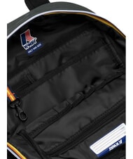 KWAY MID LAON Wasserabweisender Nylon-Rucksack gr&uuml;n schw&auml;rzlich - Rucks&auml;cke f&uuml;r Schule &amp; Freizeit - 4