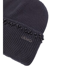 LIUJO PERLE Strickm&uuml;tze mit Perlen SCHWARZ - M&uuml;tzen/H&uuml;te - 3