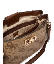 GUESS KARNILLA Umh&auml;ngetasche Latte-Logo / braun - Damentaschen - 4