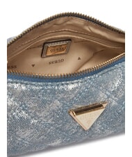 GUESS GIULLY 2 Mini-Schultertasche Metallic-Denim - Damentaschen - 5
