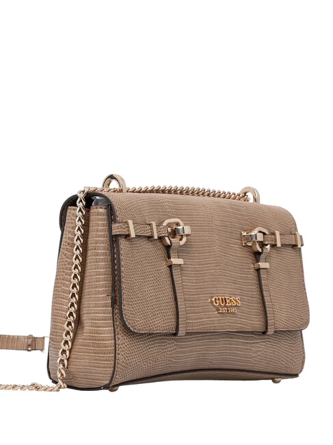 LEONA Schultertasche / Umh&auml;ngetasche BEIGE - Damentaschen
