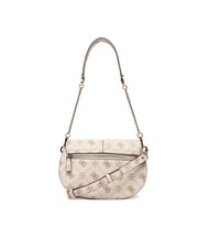 GUESS CARRIE Schultertasche mit Schultergurt Vanille-Logo - Damentaschen - 3